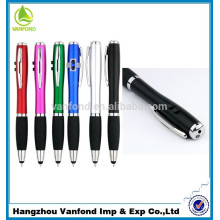 Pequeño MOQ caliente vender multifunción bolígrafo, lápiz táctil